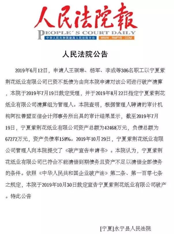 这是怎么了?又一家投资40亿的造纸大厂宣告破产!-中国国际彩盒展